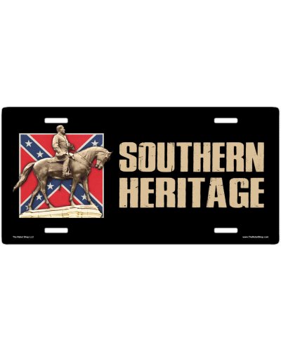 Southern Heritage Lee Monument no fade car tag